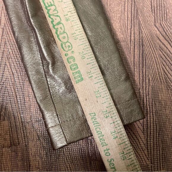 Bernardo Bronze Metallic Zipper‎ Leather Jacket Womens Size Large - Picture 12 of 13